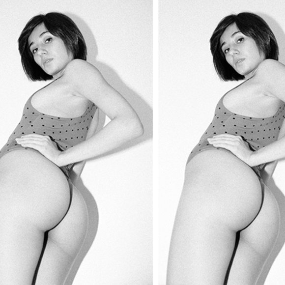 rsa8336pd American Apparel Thong BodySuit Polkadot NWOT - Picture 6 of 11